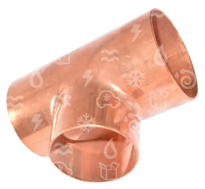 T - kus měděný redukovaný i/i/i  89-76-89 mm